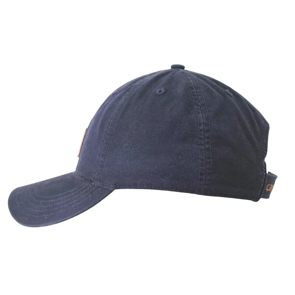Carhartt Navy Blue Canvas Logo Patch Baseball Hat‎ Adjustable Strapback Cap